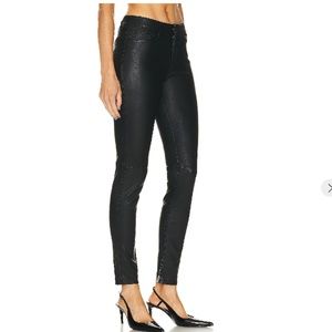 NILI LOTAN Slim Leather Pant
